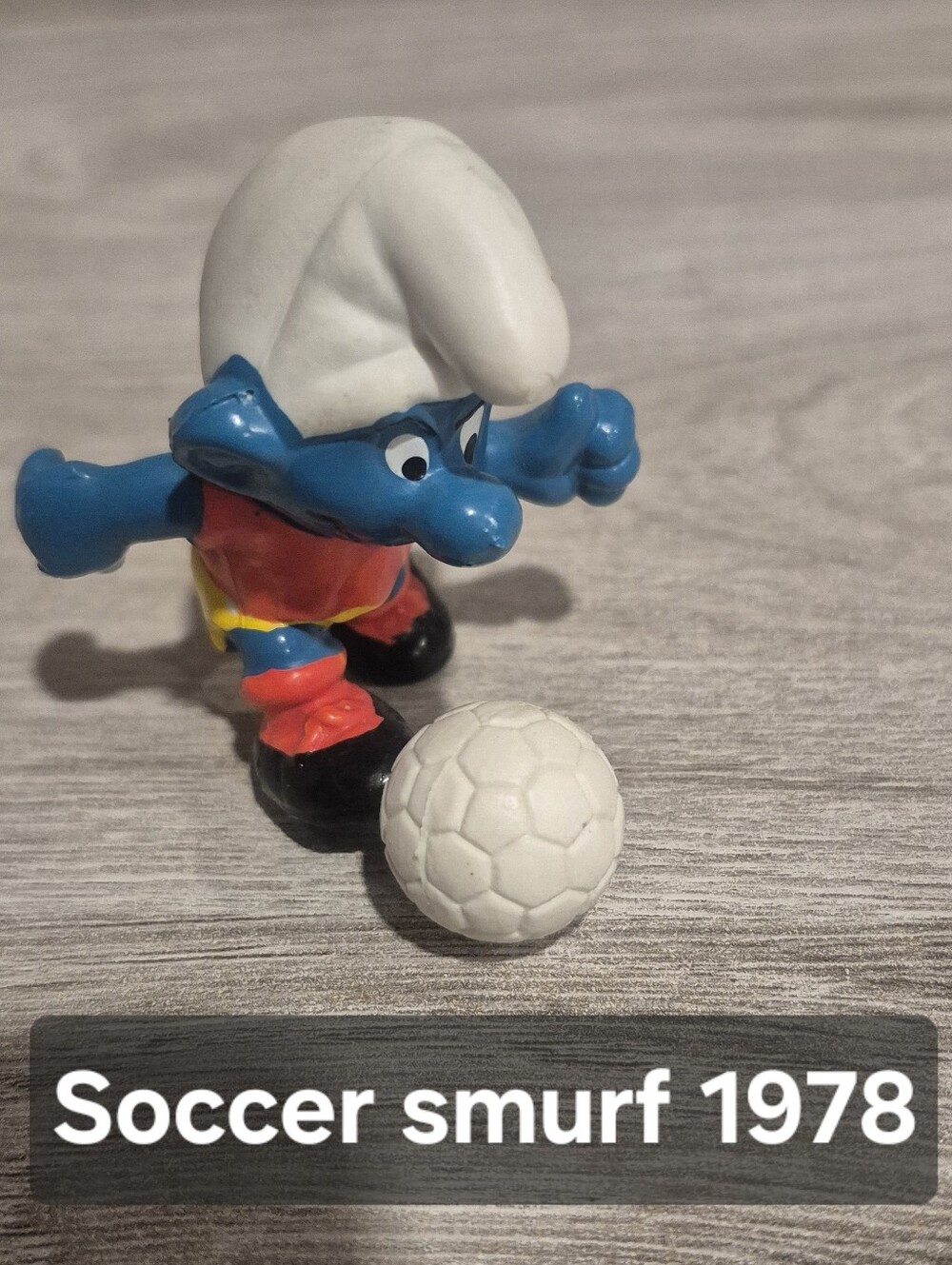 Soccer Smurf Figurine
